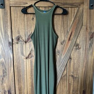 Old Navy High-Neck Olive Green Dress